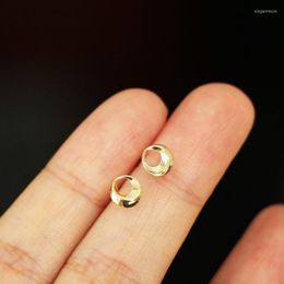 Stud Earrings GOLDtutu 9k Real Solid Gold Round Earring Jewellery Minimal Simple