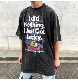 Men's T-Shirts Good Quality ss Vetements Fashion T-shirt Men 1 1 Back Sleeve Gothic Font Vetements Women T Shirt Top Tees 230511