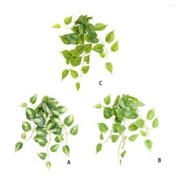 Decorative Flowers Fake Leaves Vines Artificial Hanging Plants Leaf Garland Self-Assembly Indoor Outdoor Wall Home Garden Party Window