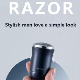 Electric Shavers Reepro Shaving Knife Mens Razor Travel Portable Mini Rechargeable Shaver WetDry Dual Use Water Proof 230512