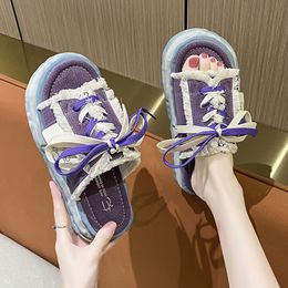 Piattaforma Slifors Summer's Fashion Women's Everything Lace-Up Casual Sandals per la spesa traspirante comodo