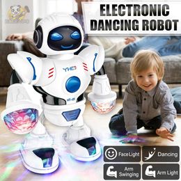 Electric/RC Animals Dancing Robot Electric Pet Shining Musical Robot Walking Toy Educational Interactive Toys Kids' Birthday Gifts 6-36 Months Toys 230512