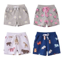 Shorts Little maven Kids Summer Clothes Cotton Short Pants Lovely Cartoon Trousers Shorts Soft and Comfort for Kids 2-7 year 230512