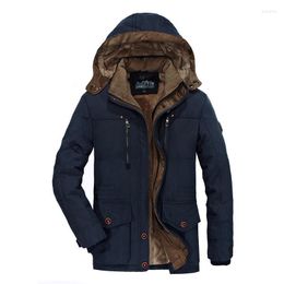 Men's Down Desinger Parkas Fashion High Quality Fleece Thicken Casual Winter Jacket Men Warm Overcoat Plus Size 6xl Outwear I029