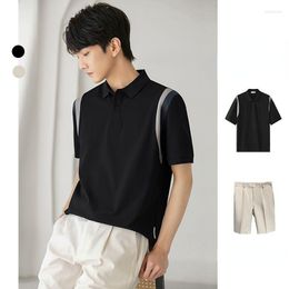 Men's Tracksuits 2023 Mens Basic Cotton Linen Shirts Solid Colour Loungewear Set Short Sleeve Shirt & Pants Casual Two Piece Outfits A40