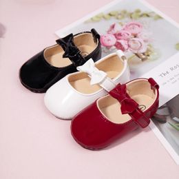 First Walkers Baby Girls PU Princess Shoes Baptism Gifts Lovely Toddler Kids Prewalker Autumn Booties