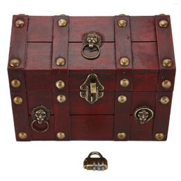 Watch Boxes Wooden Vintage Storage Box Decorative Combination Lock Jewellery Exquisite Elegant Collectible For Family