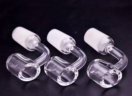 10pcs Female Male 10 14 18 Mm Quartz Nail 4mm Thick 45 90 Degrees 100% Pure Quartz Banger Nail Domeless Bong Smoking Pipe Accessories