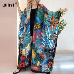 Swimwear WINYI Africa Middle East kimono Women Cardigan stitch kimono Cocktail sexcy Boho Maxi African Holiday Batwing Sleeve Silk Robe