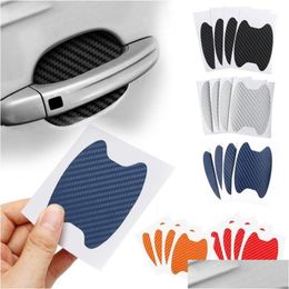 Car Stickers 4Pcs Door Sticker Scratches Resistant Er Handle Protection Film Exterior Accessory Drop Delivery Mobiles Motorcycles Ac Dh1N7