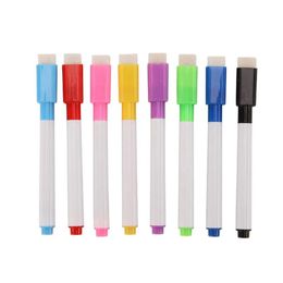 300pcs Whiteboard Marker Magnetic Whiteboard Pen Dry Erase White Board Markers Magnet Pens Built In Eraser Office School Supplies #