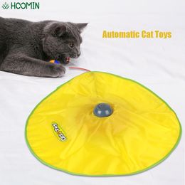 Supplies Automatic 4 Speeds Interactive Pet Toy For Cat Kitty Electric Cat Toy Plate Motion Undercover Mouse Fabric Moving Feather