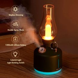 Appliances BST Retro Lantern Air Humidifier with 1200mAh Lithium Battery Aroma Diffuser Essential Oil Diffuser Ultrasonic Humidifier Air