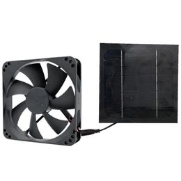 Fans 20W Solar Exhaust Fan Air Extractor 6 Inch Mini Ventilator Solar Panel Powered Fan for Dog Chicken House Greenhouse RV