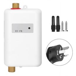 Heaters 3000W Electric Water heater White Mini Tankless Instant Hot Water Heater US/EU/UK/AU Plug