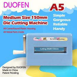 Stamping DUOFEN die cutting machine A5 150mm 6inch stencil embossing machine leather cutting fabric cutting for DIY 2020 New