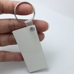 Whole 10pcs DIY MDF Blank Key Chain Sublimation Heat Press Transfer Wooden Key Ring Po &Logo Thermal Printing Gift- shi270S