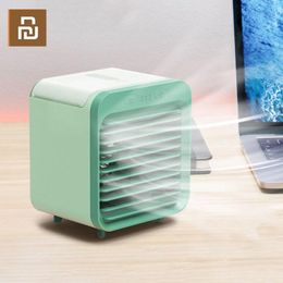 Fans Youpin USB Desk Mini Fan Portable Air Cooler Fan Air Conditioner Desktop Air Cooling Fan Humidifier Purifier For Office Bedroom