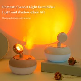 Appliances 2022 Creative Sunset Light Humidifier USB Sunset Light Humidifier Bedroom Mini Air Diffuser Free Shipping for Home Office