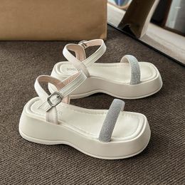 Sandals Summer Platform Wedges Shoes Crystal Women 2023 Slippers Party Dress Flip Flops Designer Mujer Slides