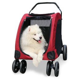 Carriers Pets Carrier For Dogs Transportation Wheelbarrow Design Large Capacity Storage Basket Ventilated Windproof Cart 70kg