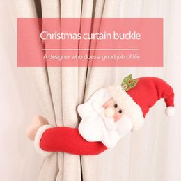 Christmas Decorations Curtain Holder Merry Buckle For Home Ornaments Year 2023 Santa Claus Xmas CurtainChristmasChristmas