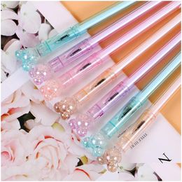 Gel Pens Neutral Pen Cute Creative Net Red Students Use Maidens Heart Stationery Carbon Water Simple Signature Drop Delivery Office Dh2Pu