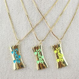 Pendant Necklaces 16inch 10pcs/lot Design Enamel Necklace Colorful Sweet Candy Shape Component Plated Chain Wholesale