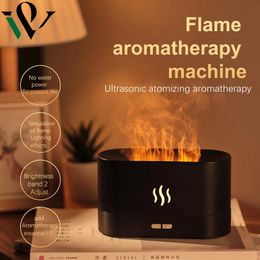 Appliances 200ml Flame Air Humidifier Essential Oil Diffuser Aroma Ultrasonic Mist Maker Aromatherapy Humidifiers Diffusers Fragrance Home