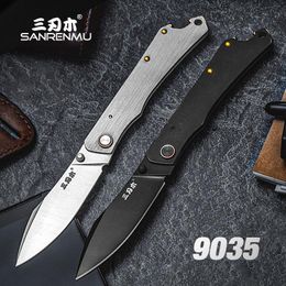 Messen SANRENMU 9301/9305/9306 Pocket Folding Knife 8Cr13MOV Steel Outdoor Camping Survival Hunting Tactical Mini EDC Tool Knives
