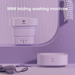 Machines Folding Washing Machine For Socks Underwear Panties Baby Clothes Sterilize Portable Mini Washing Machine Bucket For Travel Home