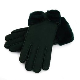 Whole - Warm winter ladies leather gloves real wool gloves women 100% quality assurance323O