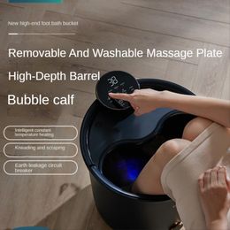 Massager Foot Soaking Tub Footbath Fully Automatic Heating Electric Massage Foot Wash Basin Feet Spa Bath Massager Bucket Tropical Massag