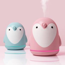 Humidifiers 220ml Aroma Humidifier Cute Penguin USB Air Diffuser For Home Office Car Mist Maker Essential Oil Diffuser