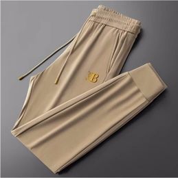 Chaopai Embroidered Letter Pants for Men's Light Luxury Loose Versatile Trendy Casual Pants Spring/Summer Sports Leggings Cropped Pants
