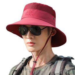 Fisherman's hat men's spring and summer hats outdoor mountaineering visor hat new folding sun hat men's fishing hat wholesale and retail