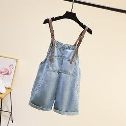 Women's Shorts Summer Denim Overalls For Women Girl Suspender Jumpsuit Cargo Pants Vacation Outfits Harajuku Clothing