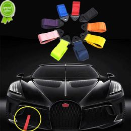 New 2023 25*5cm Tow Strap Universal High Quality Racing Car Tow Strap/Towing Ropes/Hook/Towing Bars Without Screws Car Accessories