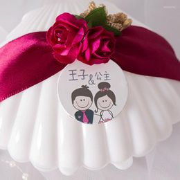 Gift Wrap 20 PCS/Set Korean Originality Trumpet Shell Shape Candy Box Chocolate Wedding Favors And Gifts Party Supplies