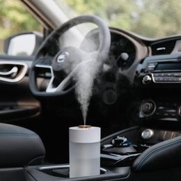 Purifiers 350ml Portable Humidifier purifier Car Nano Mist Aromatherapy Humidifiers Diffusers With Ambient Light Wireless Air Humidifier