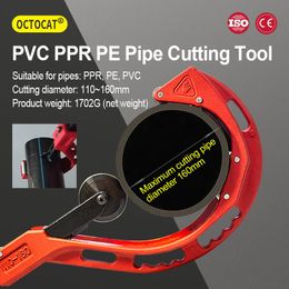 gereedschap 2022 New Portable Pipe Cutter Plastic 110200mm Pipe Cutter PVC/PU/PP/PE Tube Pipe Wire And Cable Cutting Tool Cutter Dropshippi