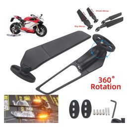 Motorcycle Mirrors S For Ducati 848 916 996 998 999 Panigale 1198 1098 1199 Modified Wind Wing Adjustable Rotating Rearview Mirror 1 Otep4