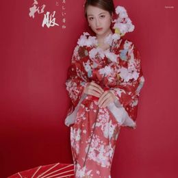 Ethnic Clothing Japanese Kimono Traditional Women's Evening Party Dress Vintage Yukata Bathrobe Poshooting Stage Show Costumes