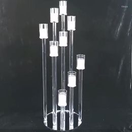 Candle Holders Acrylic Tall Crystal Wedding Table Decorations Candelabra Centerpieces For Lampshade Home Decor Yudao97