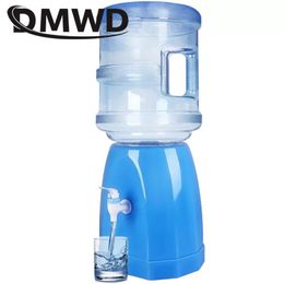 Dispenser DMWD Mini Water Pump Dispenser Desktop Fountains Gallon Drinking Bottle Switch Base Bucket Holder Manual Press Barrel Tap Faucet