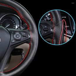 Steering Wheel Covers 2023 Car Cover Artificial Leather Styling For 1 2 3 4 5 6 7 Series X1 X3 X4 X5 X6 E60 E90 F07 F09 F10 F15