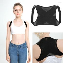 Women's Shapers Breathable Back Spine Support Belt Adult Adjustable Posture Corrector Brace Net Humpback Shoulder Correction