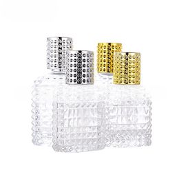 Fashionable Glass Perfume Bottle 30ml/50ml with Portable Atomizer Spray Travel Spray Bottle DA164