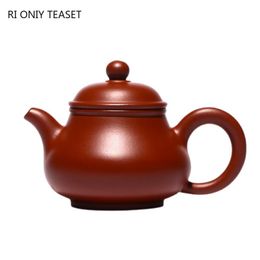 Teaware 90ml Yixing Small Capacity Purple Clay Teapot Authentic Handmade Tea Pot Raw Ore Dahongpao Beauty Kettle Chinese Zisha Tea Set