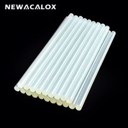sticks NEWACALOX 20pcs White 11mmx200mm Hot Melt Glue Sticks for Electric Glue Gun Silicone Craft Album Repair Tools For Alloy